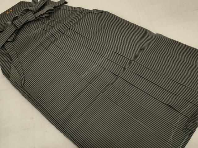 平和屋着物＊夏物　男性　行灯袴　縞　正絹　逸品　AABC6914jd 平和屋着物＊夏物 男性 行灯袴 縞 正絹 逸品 AABC6914jd-アウトレット