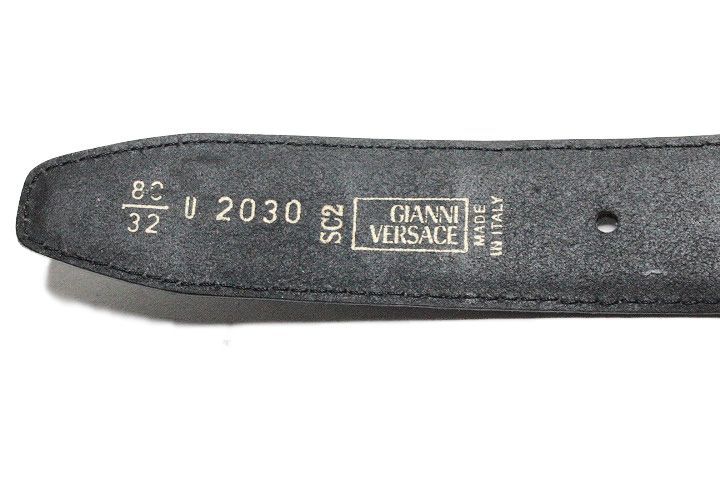 GIANNI VERSACE ジャンニ ヴェルサーチ クロコ型押しレザー