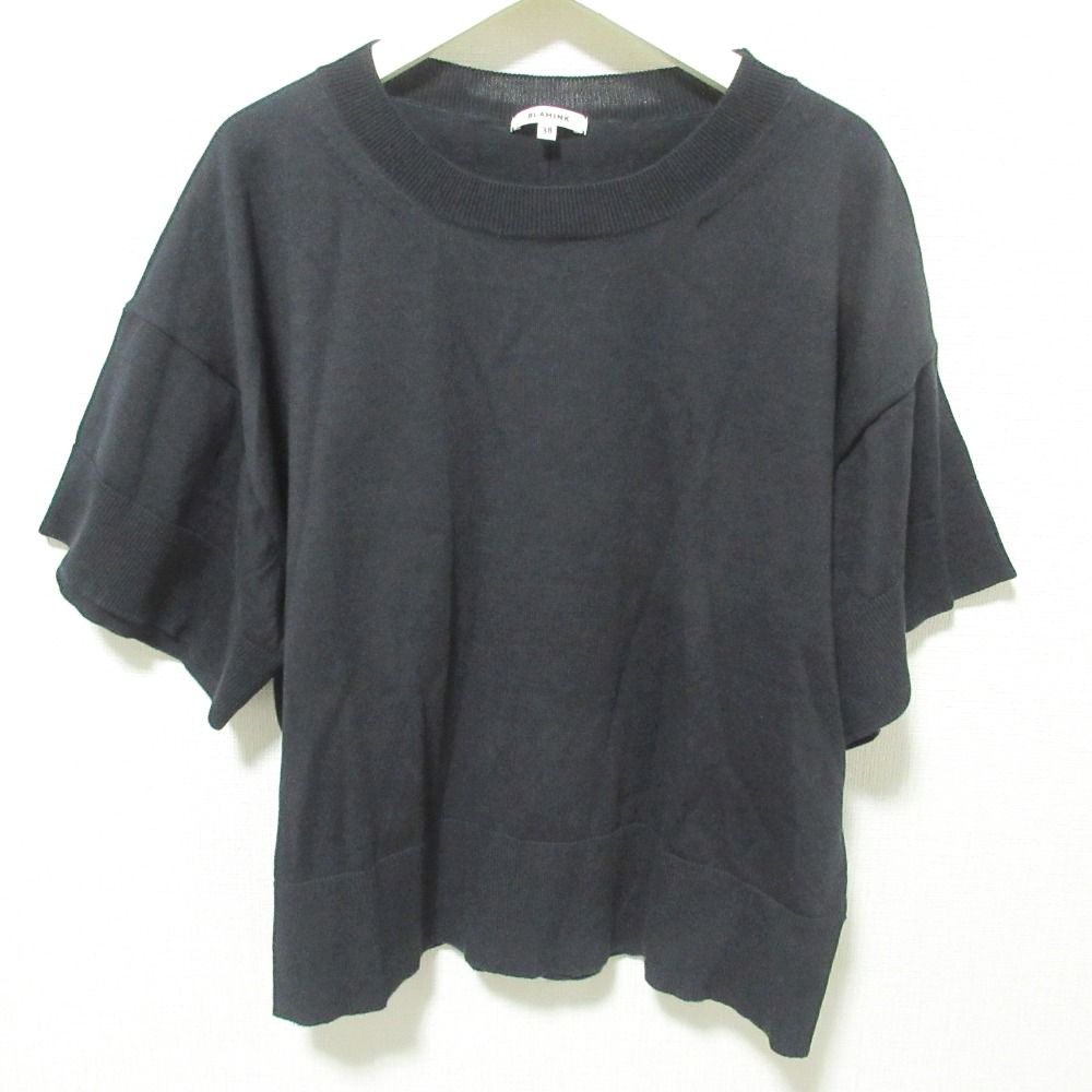 シルク5Gクルーネックショートスリーブニットセーター