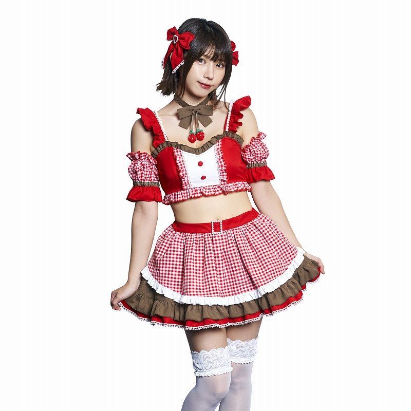 クリアストーン メタモルチェ えなこコラボ コスプレ衣装 チェリーキャット クリアストーン えなこ メタモルチェ チェリーキャット コスプレ