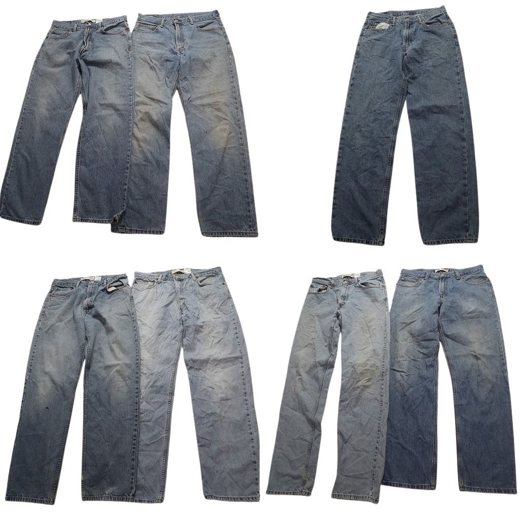 一着 約¥550‼️デニムまとめ売り 古着卸 まとめ売り リーバイス 550 デニム パンツ 7枚セット (メンズ