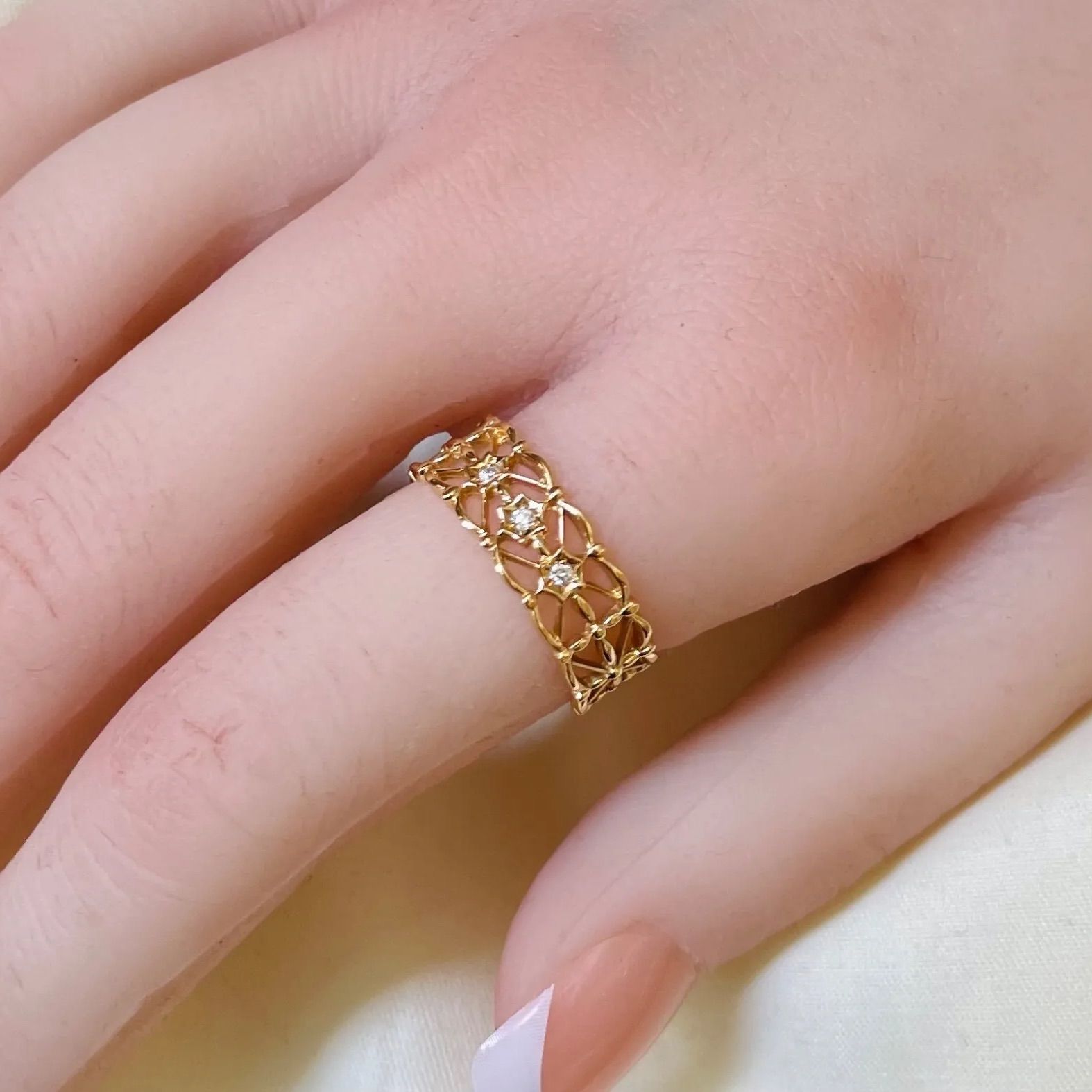 STAR JEWELRY【 スタージュエリー 】K18 D0.03ct ダイヤ リング - メルカリ