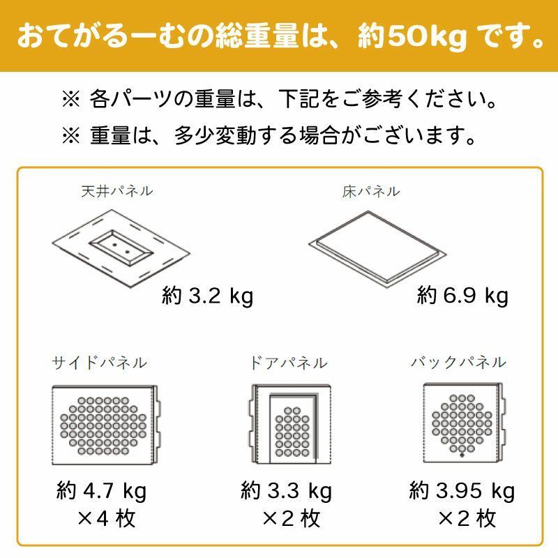 簡易防音室 防音ルーム 組立式 おてがるーむ 高さ1940mm(ファン含め 2025mm)× 巾915mm×奥行1210mm 三層構造 - メルカリ