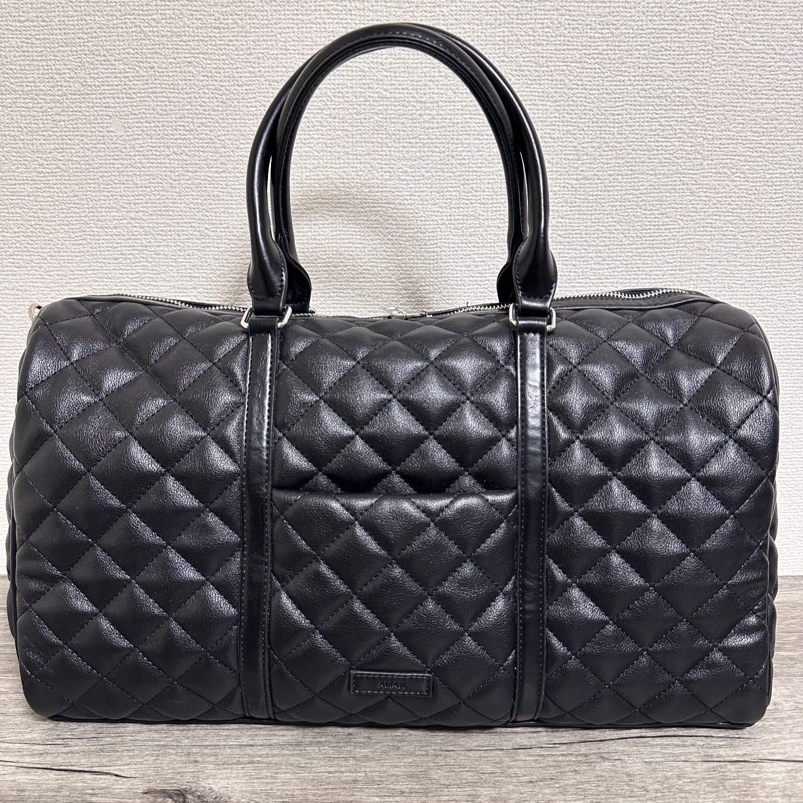 美品 AMAIL Quilting boston bag キルティングボストンバッグ 大きめ