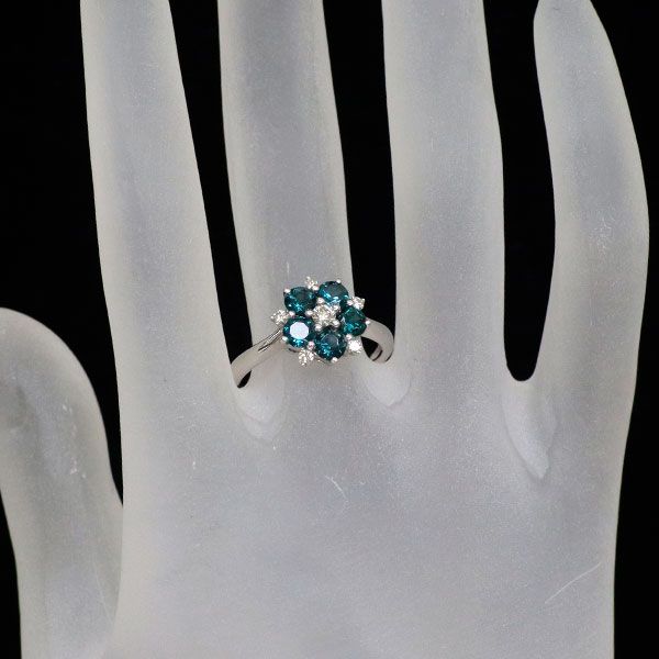 【メーカー包装済】 K18WG カラーチェンジガーネット ダイヤモンド リング 1.20ct D0 ガーネット