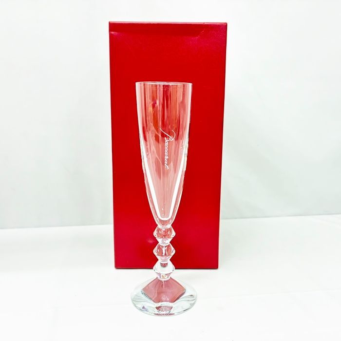 【付属品完備】【極美品】バカラ ベガ シャンパンフルート グラス 単品 ◇中古美品◇Baccarat【バカラ】ベガ シャンパンフルート