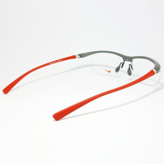 NIKE ナイキ VORTEX ボルテックス 軽量 スポーツ 眼鏡 メガネ フレーム サングラス 7070 3-024-57 度付可 ガンメタ レッド