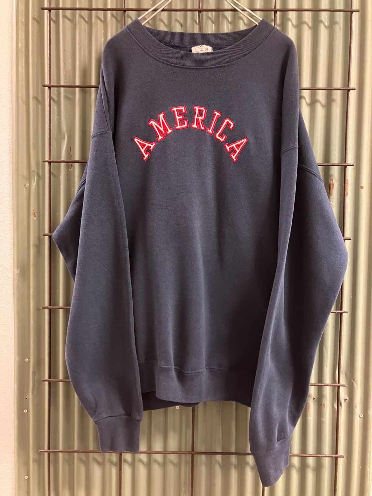 Old America Embroidery Sweat アメリカ　刺繍　スウェット　トレーナー
