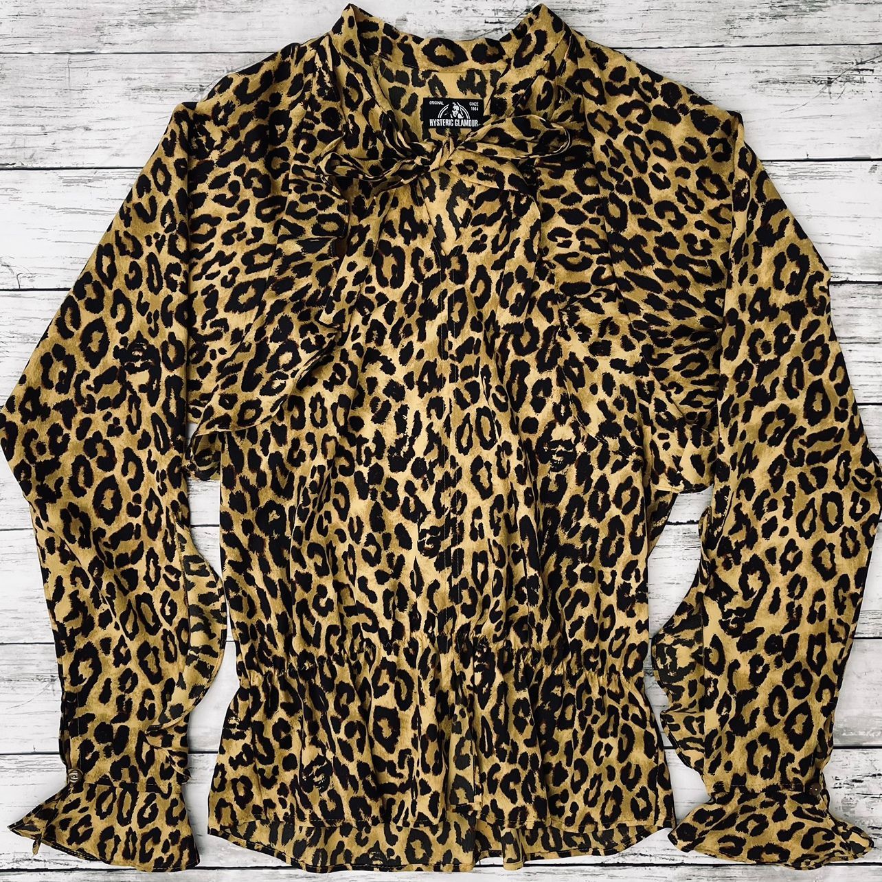 【希少】HYSTERIC GLAMOUR レオパード　シャツ　M 希少】HYSTERIC GLAMOUR ヒステリックグラマー レオパード