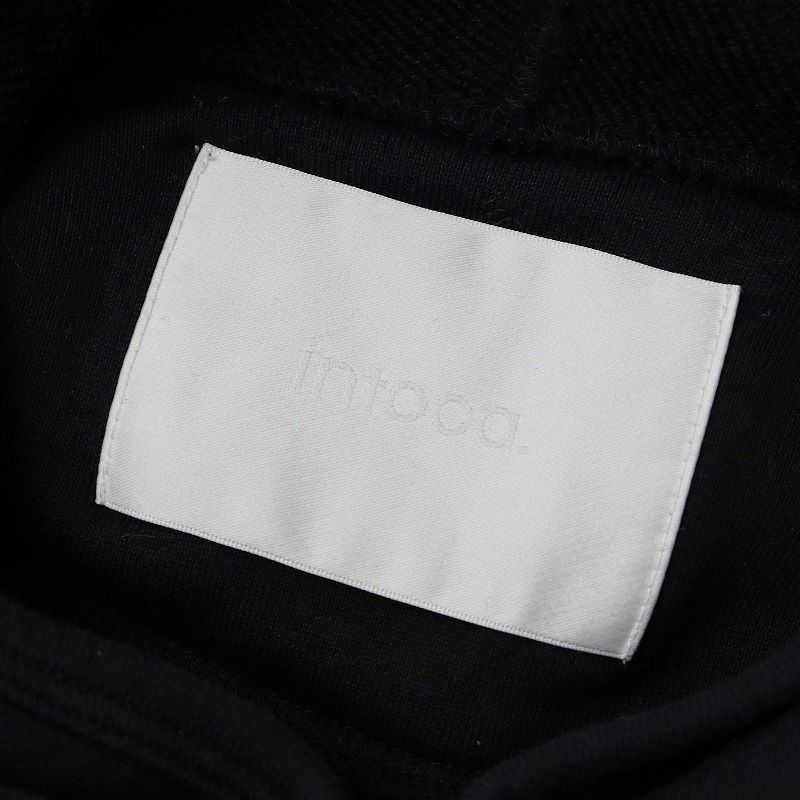 値下げ】イントゥーカ intoca.× エクラ eclat ロングパーカー/ブラック