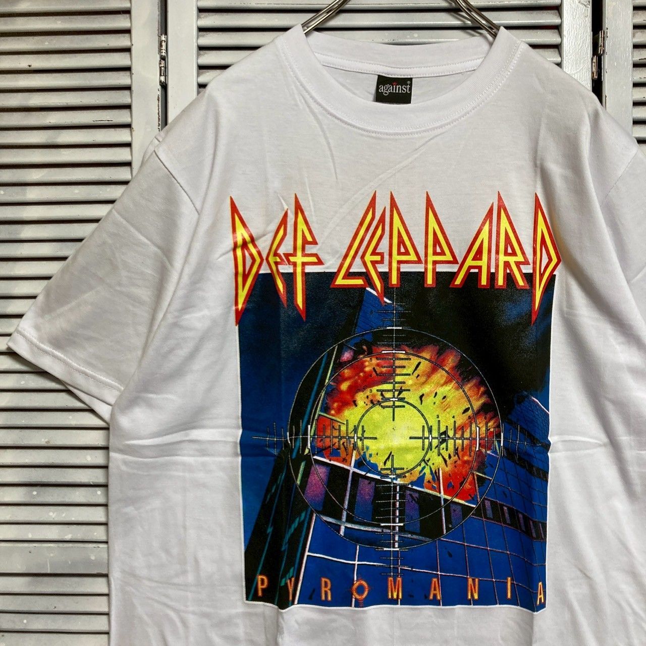 ⭐︎ デフレパード DEF LEPPARD T 白 バンド ミュージック ロック 