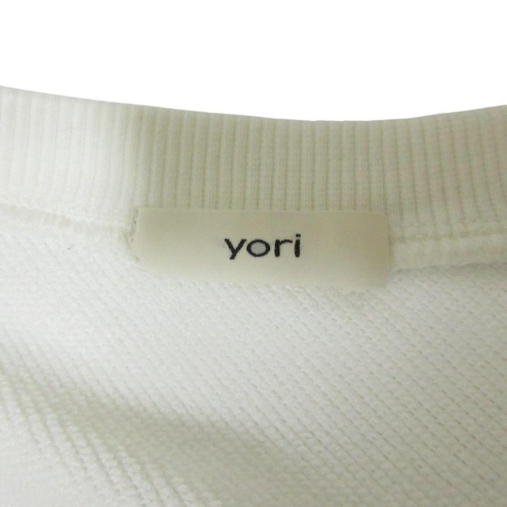 良品 24年商品 yori ヨリ フリル 裏毛 スウェット トレーナー トップス  