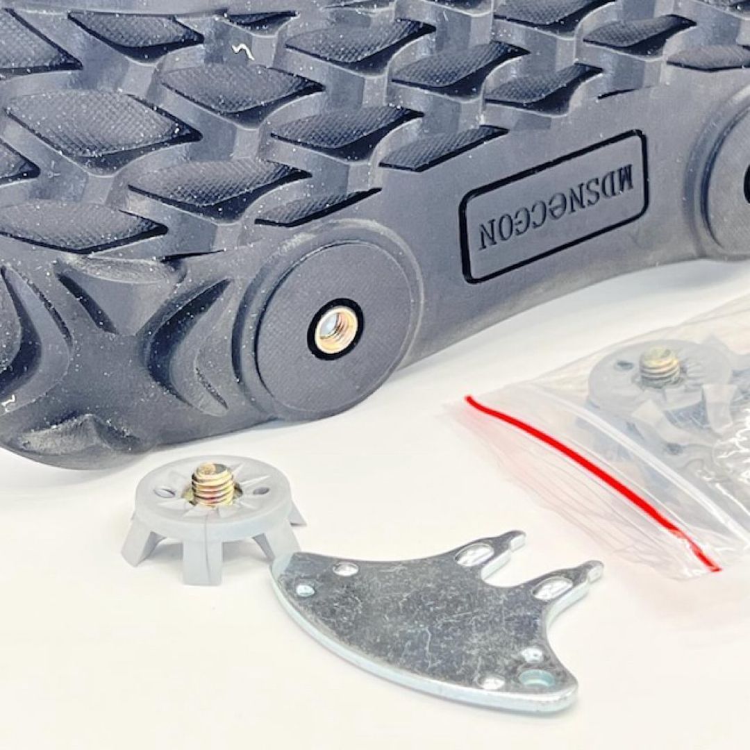 新品 メンズ ゴルフシューズ 防水レザー クッション スパイク 白 26.5