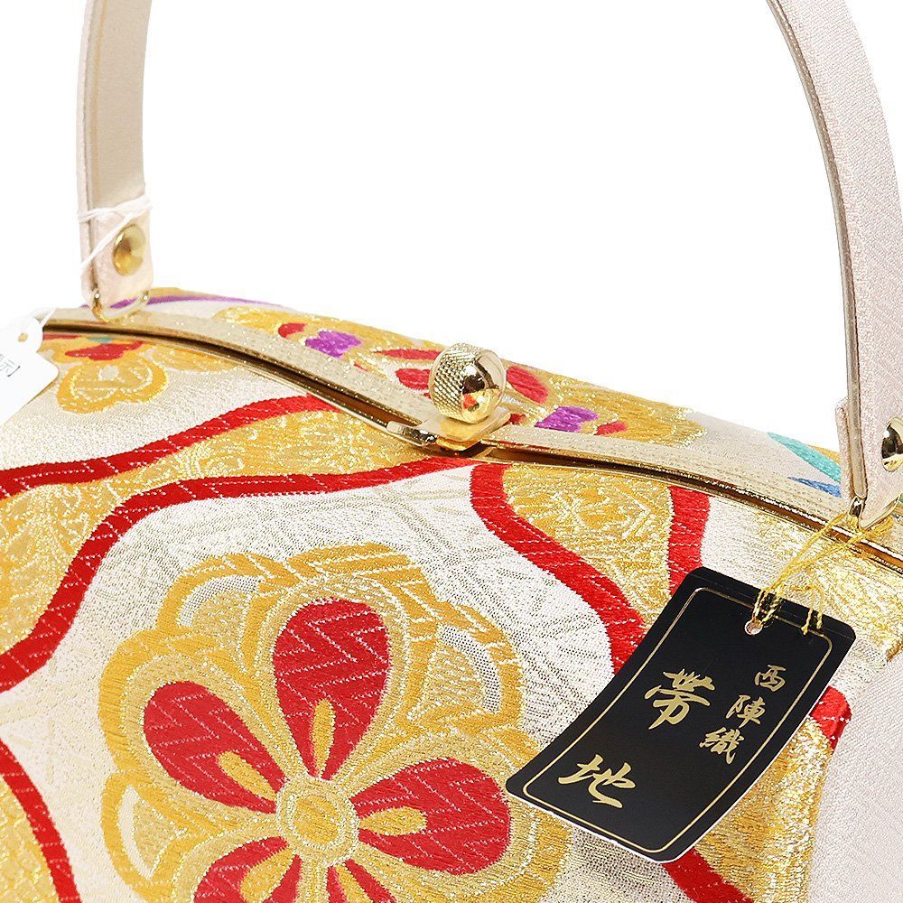 【新品未使用】振袖，訪問着用和装用バッグと草履のセット日本製 草履バッグセット ≪訪問着・振袖用≫ 和装小物 さんび 日本製