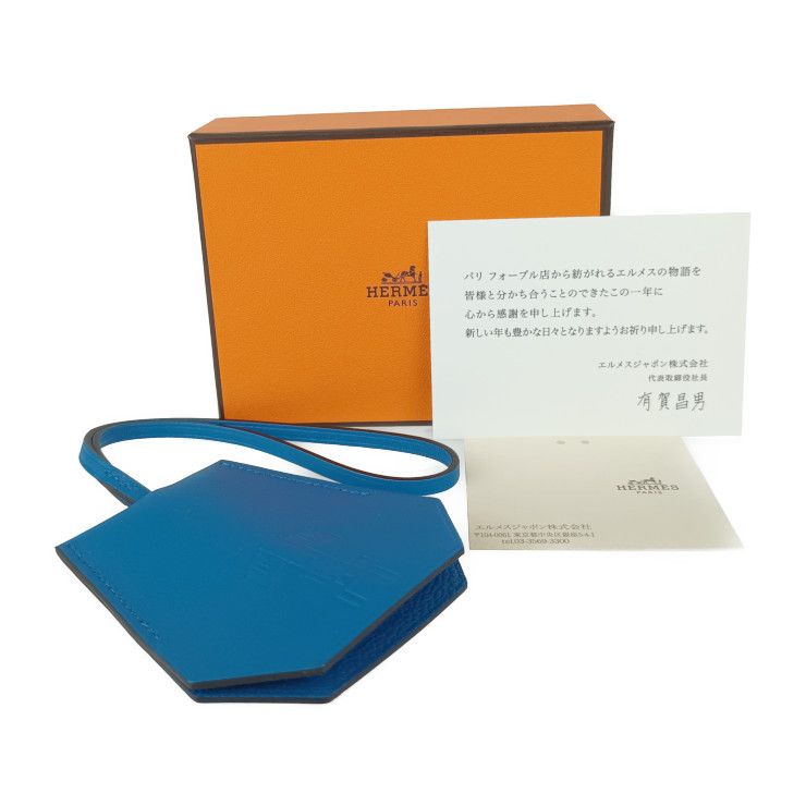 極美品✨ エルメス HERMES チャーム クロシェット　シボ革 136 鍵 HERMES - 本物 新品 エルメス 極希少 SELLIR シルバー カデナ
