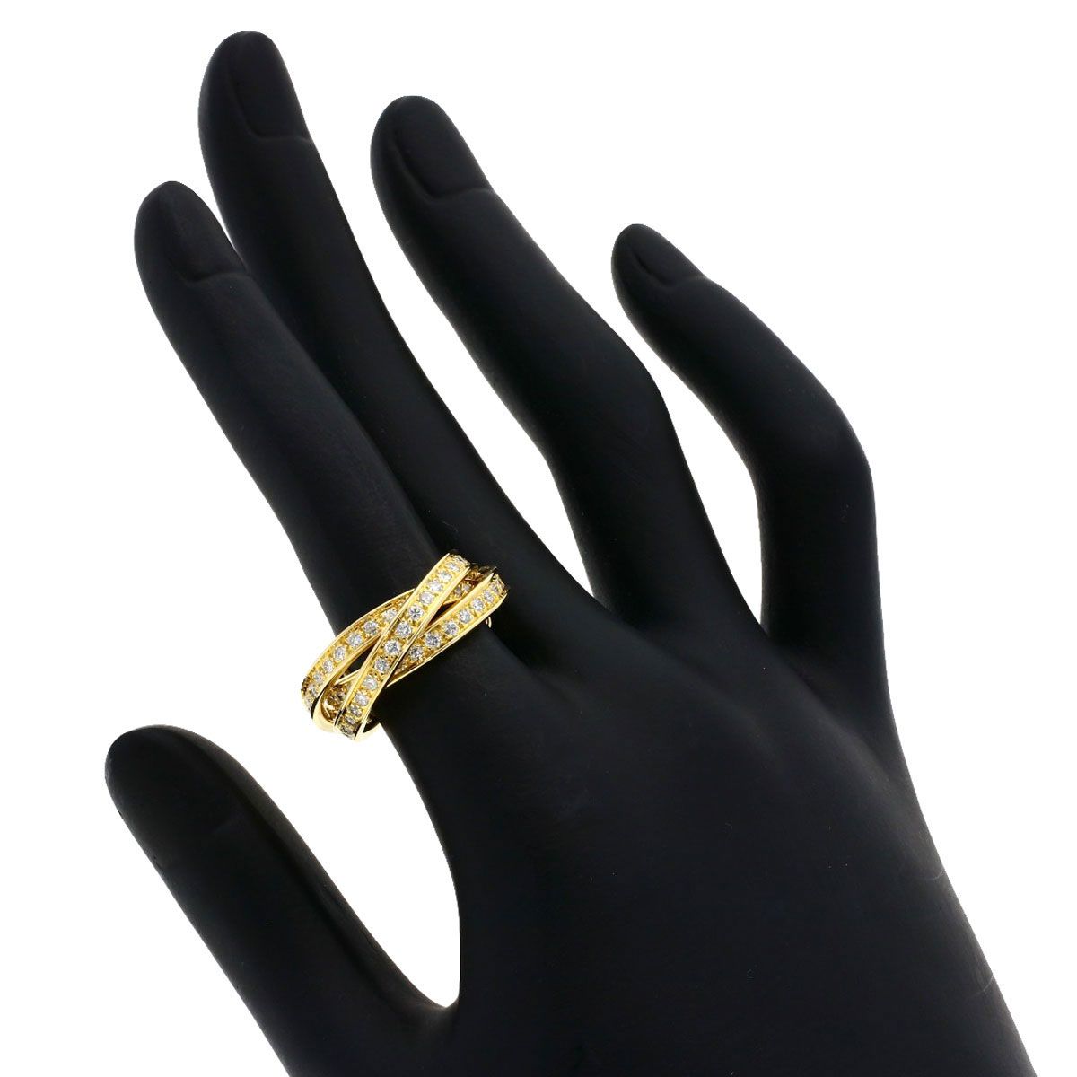 CARTIER カルティエ スリーバングルズ ダイヤモンド #52 リング・指輪