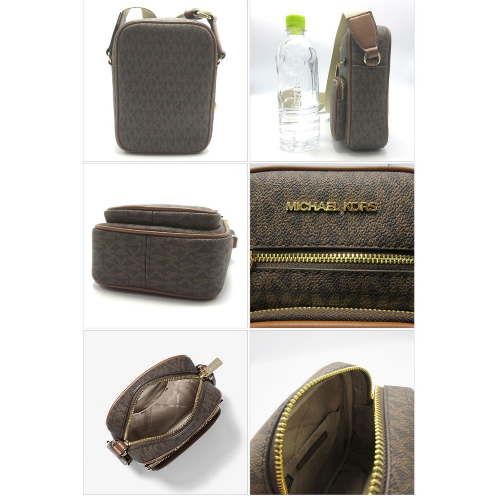 マイケルコース ショルダーバッグ MICHAEL KORS PVC メタルロゴ クロス  