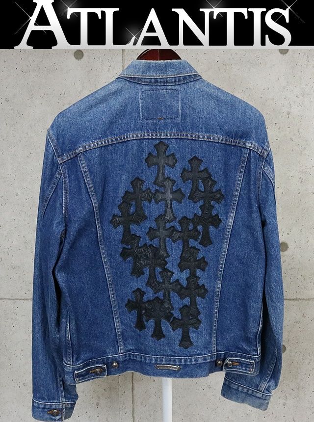 Chrome Hearts クロス模様 デニムジャケット Lサイズ 楽天市場】CHROME HEARTS Cross Patch Denim Zip Up Jacket