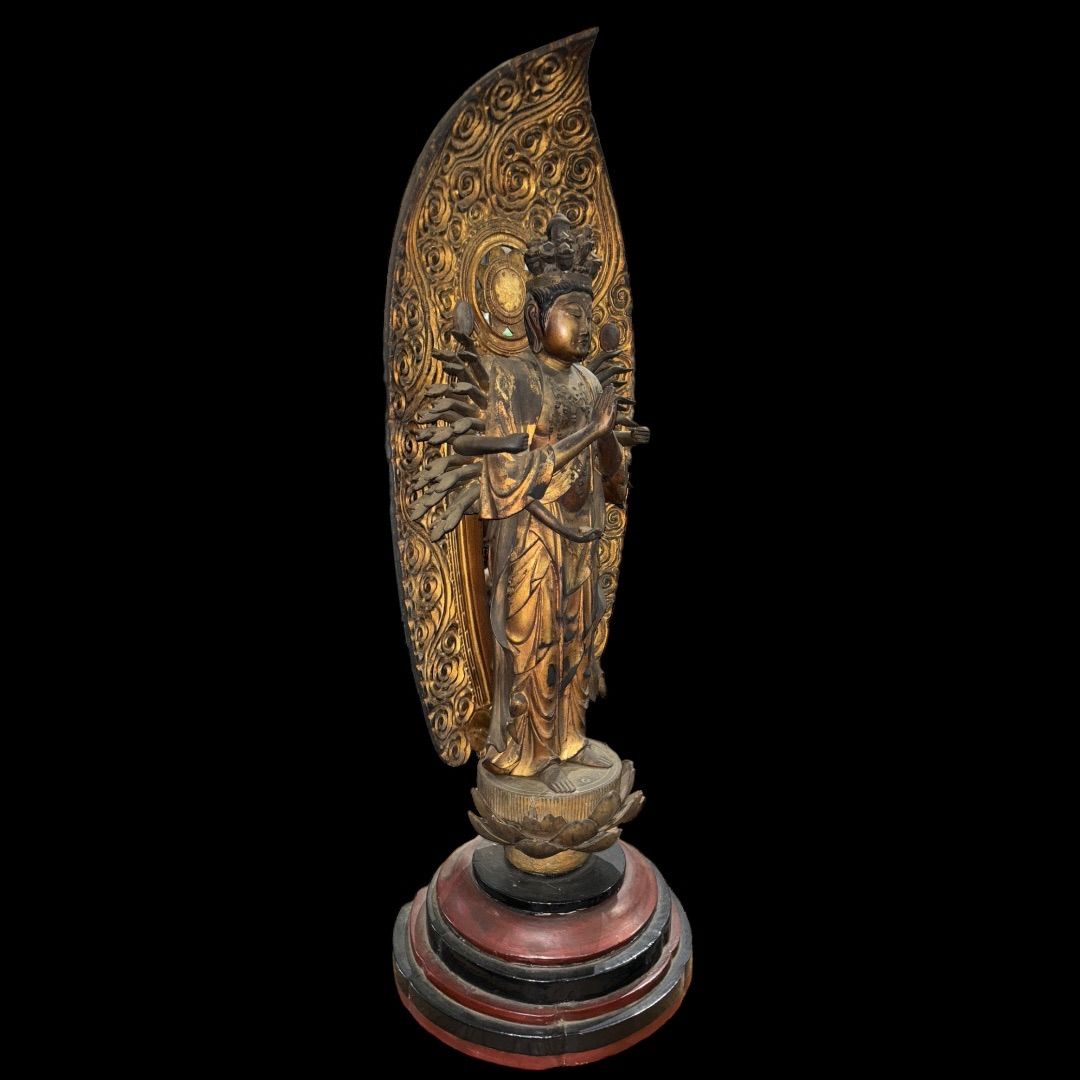 仏像 仏教美術 千手観音 Amazon.co.jp: チベット密教 卍 仏教美術 十一面 千手観音 菩薩