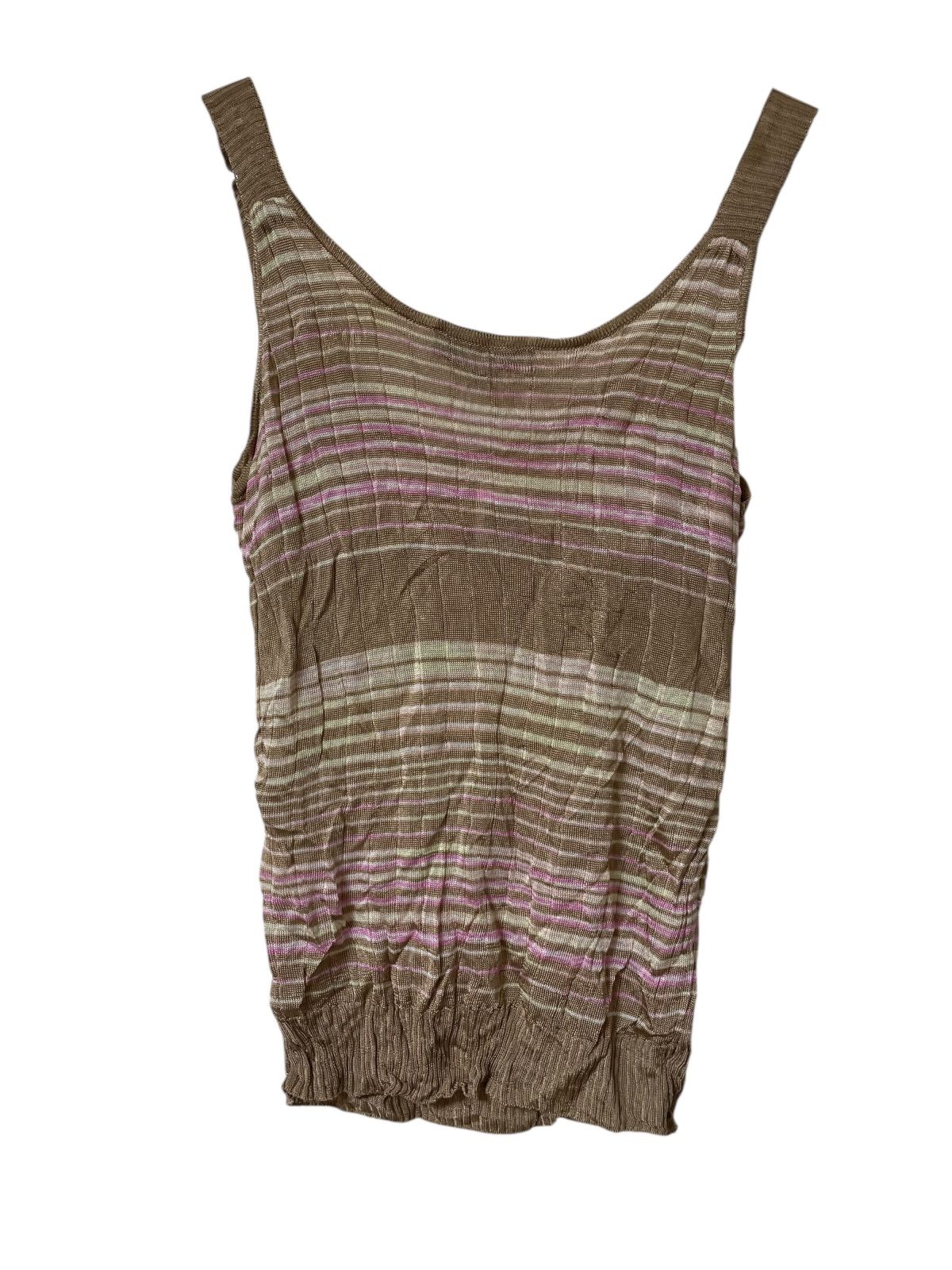 z1381 MISSONI ミッソーニ タンクトップ ボーダー ベージュ