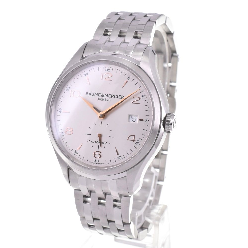 ボーム&メルシェ Baume - Mercier 65717|MOA10141 クリフトン デイト 自動巻き メンズ 箱 保証書付き L 143020