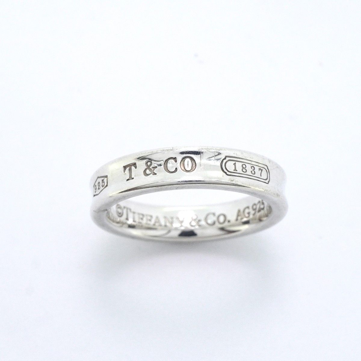 Tiffany&Co. 約9号 1837 ナロー リング シルバー925