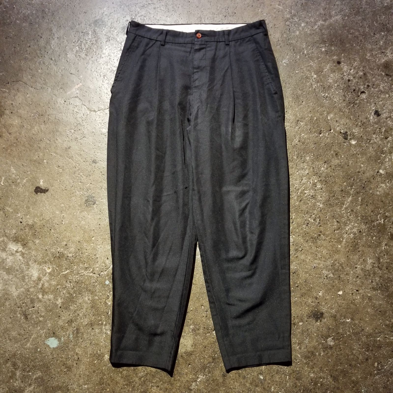 コムデギャルソンオムプリュス　テーパードパンツ　エステル縮絨　AD2019 コムデギャルソンオムプリュステーパードパンツエステル縮絨AD2019