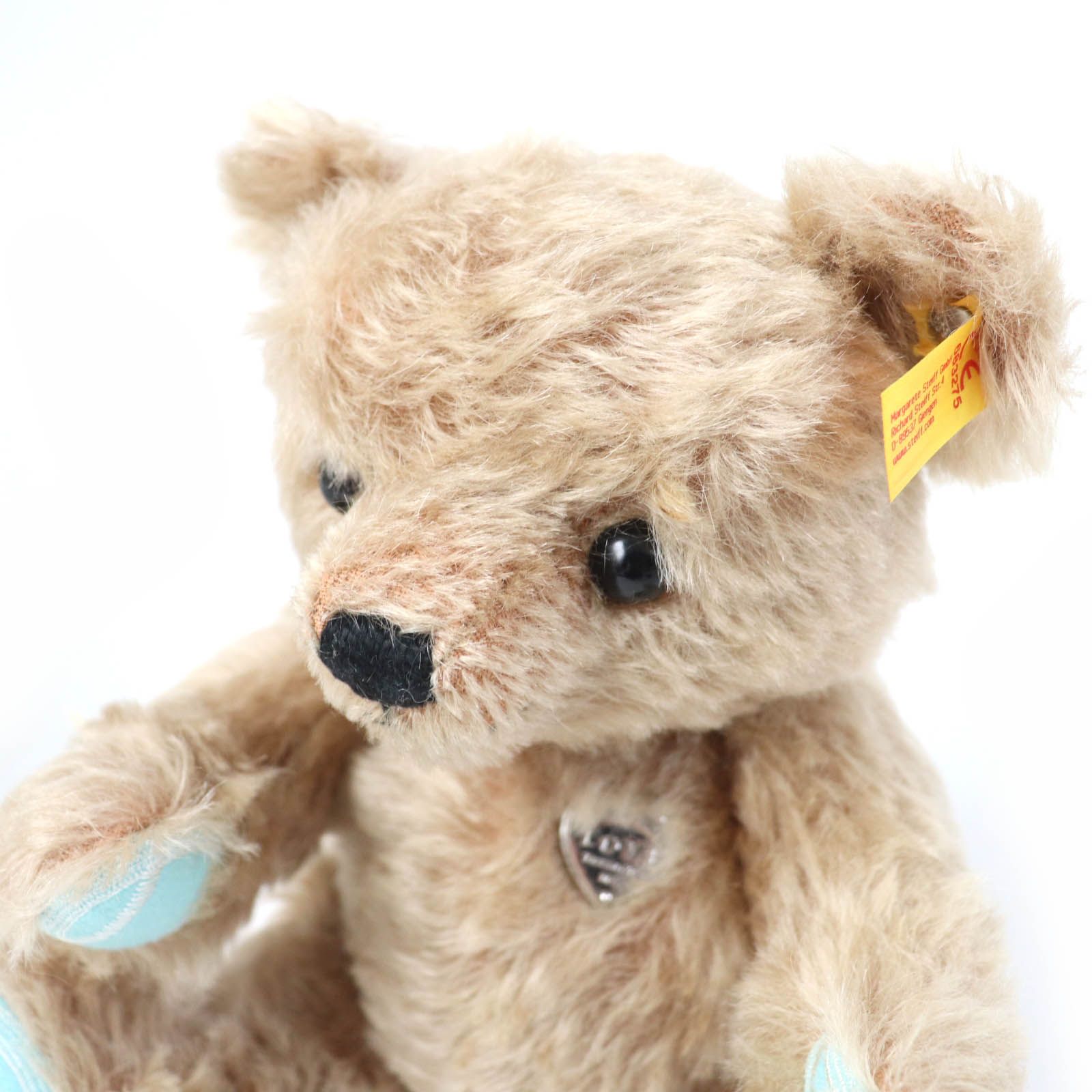 良品☆TIFFANY&amp;Co. ティファニー Steiff シュタイフ リターントゥティファニー ラブクラシック テディベア ぬいぐるみ ベージュ レディース Tiffany & Co. Steiff(ティファニー シュタイフ）リターン トゥ