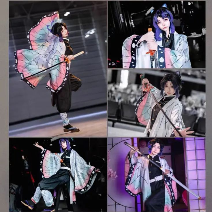 コスプレ　鬼滅の刃　セット 鬼滅の刃 冨岡義勇 竈門炭治郎 竈門禰豆子 我妻善逸 子供用 大人用