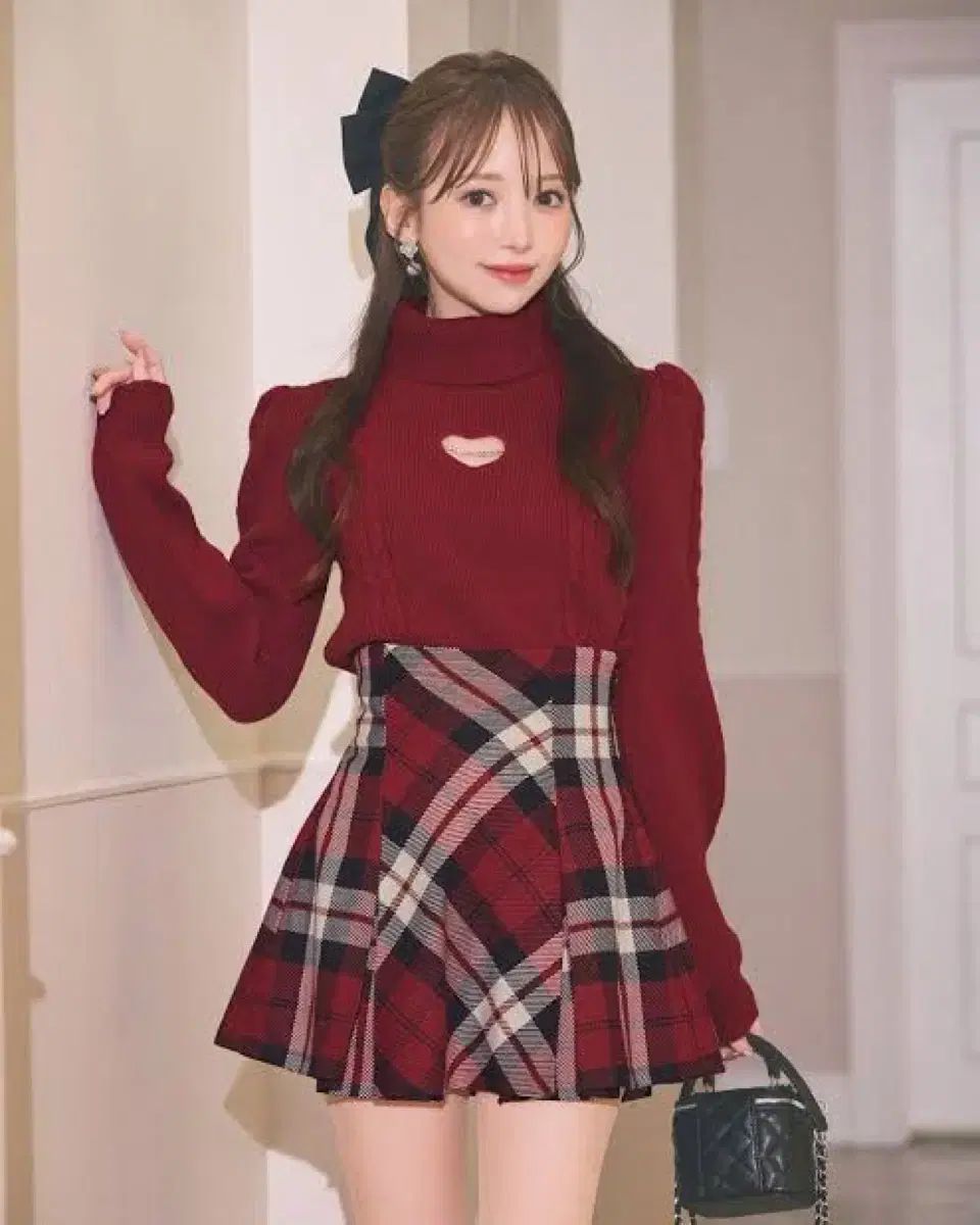 スナ系 量産型 地雷系 michellMacaron ミシェルマカロン レッド CHECK スカート xsサイズ