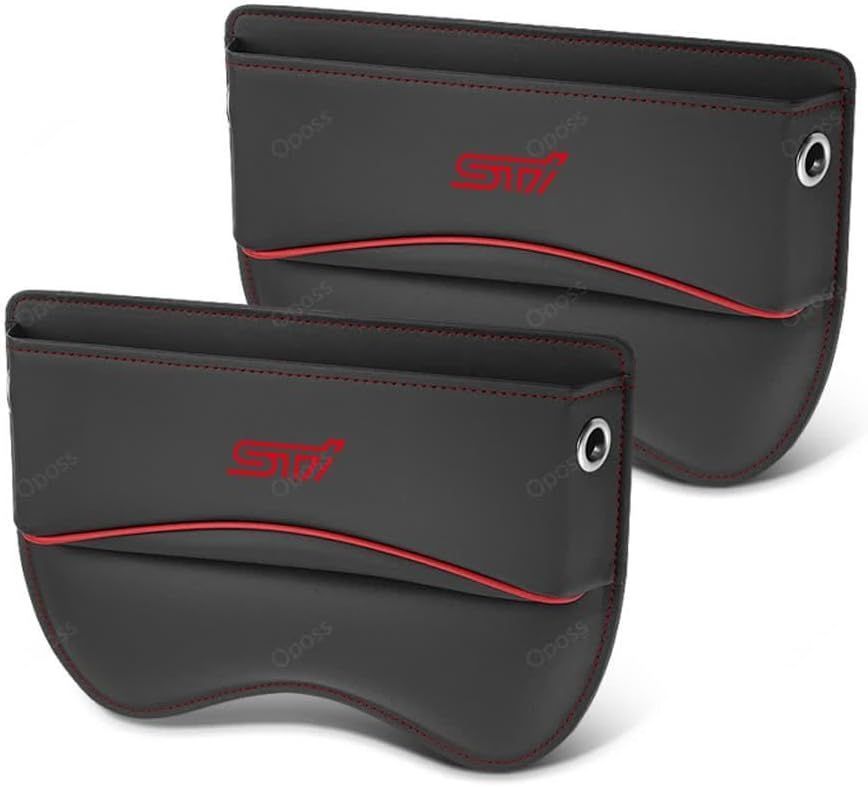 スバル STI 車シート隙間 収納 シートサイドポケット レヴォーグ レガシィ フォレスター インプレッサスポーツ XV B4 BRZ G4 車用コイン・カードホルダー 小物収納 車パーツ 運転席用と