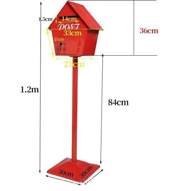 おしゃれな鉄製メールポスト
