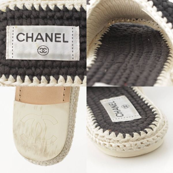 シャネル】Chanel 23C ココマーク カメリア クロシェ サンダル