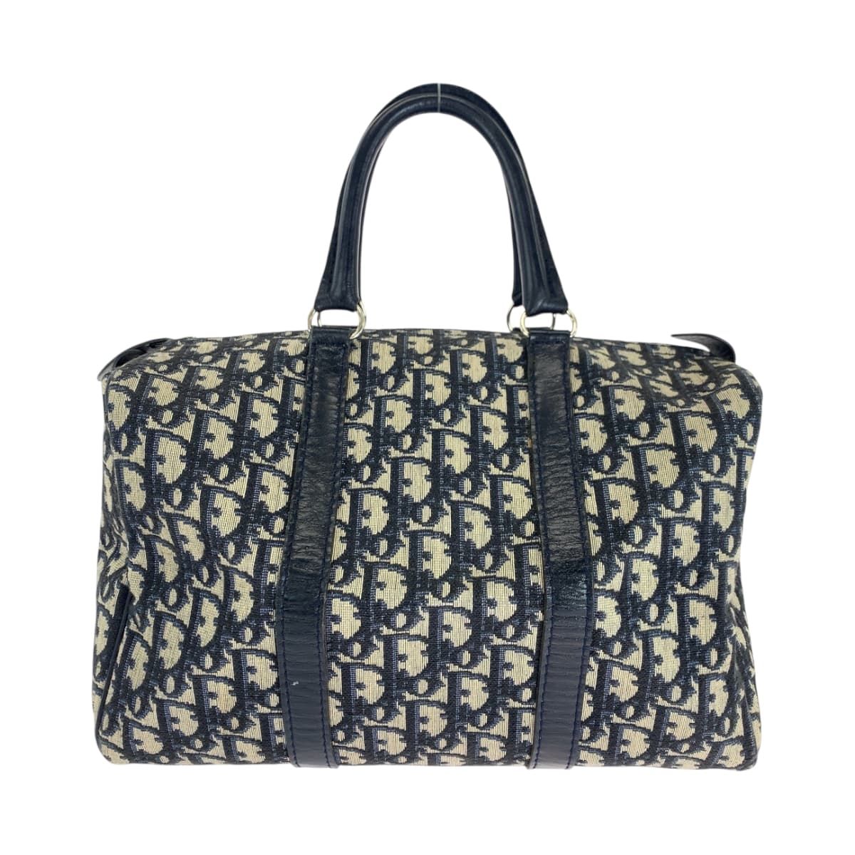 美品 Dior ディオール ヴィンテージ トロッター ネイビー ベージュ 