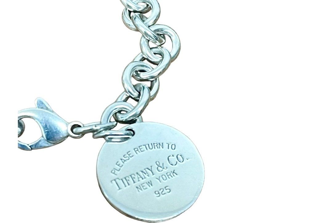 【美品】約19cm ティファニー リターントゥ ブレスレット サークルSV925 ティファニー ブレスレット リターントゥ サークル シルバー925