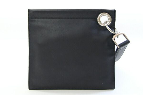 ロエベ ポーチ ブラック レザー 中古 クラッチバッグ