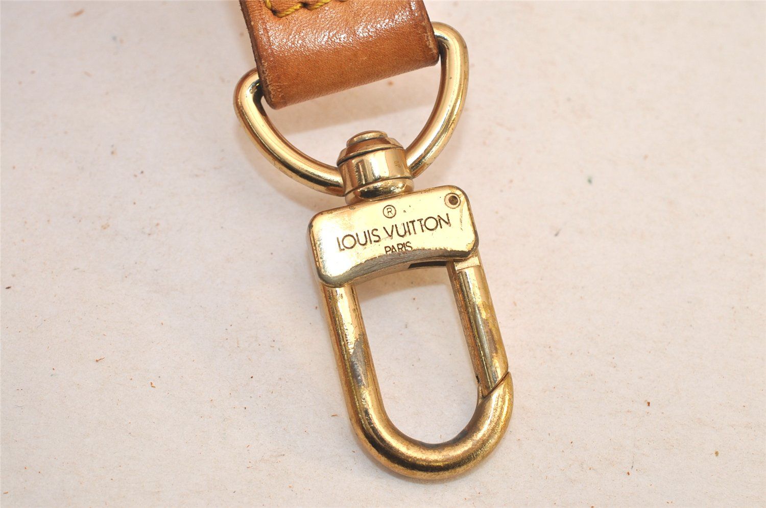 LOUIS VUITTON ルイヴィトン レザー ショルダーストラップ ベージュ