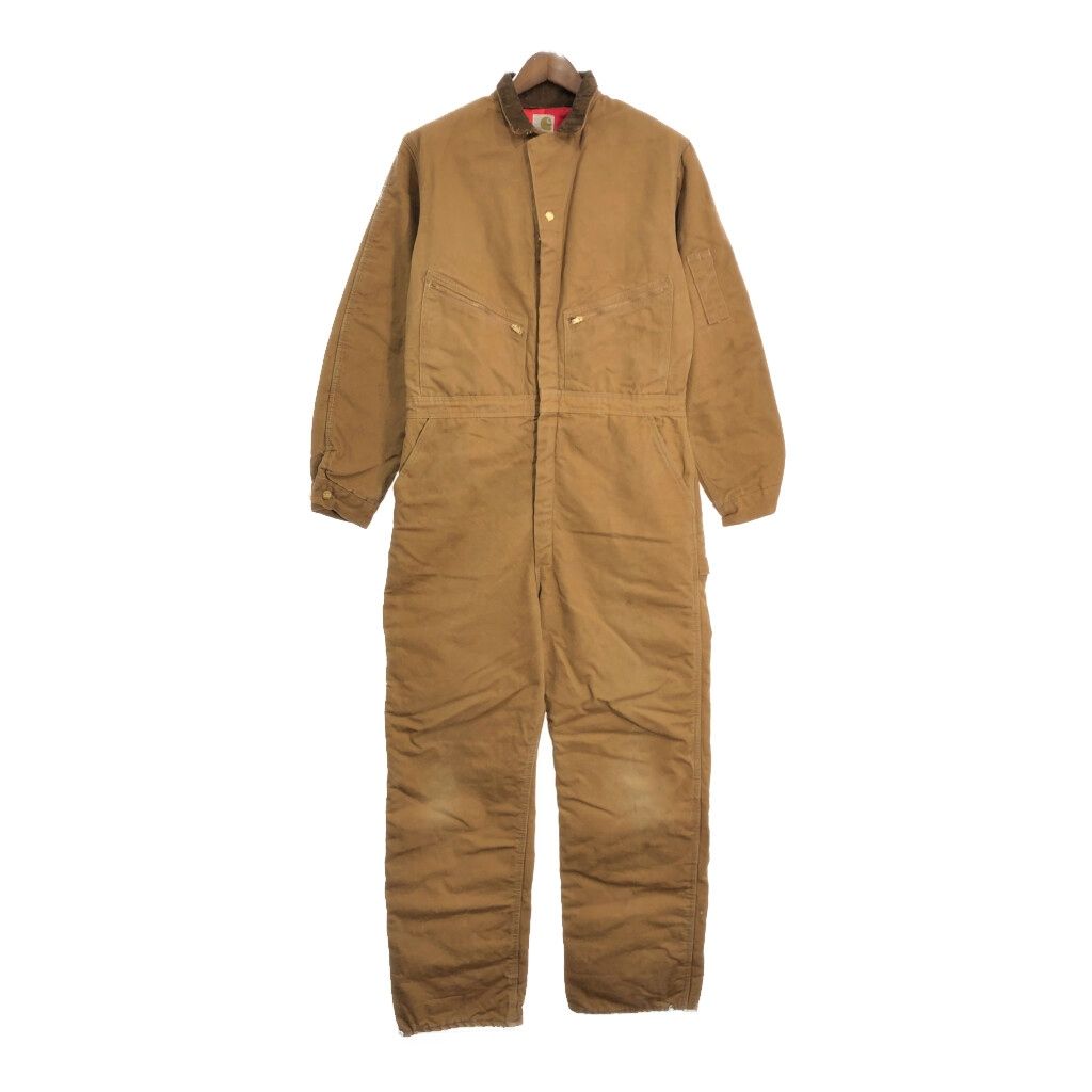70年代 USA製 Carhartt カーハート ダック オールインワン ブラウン