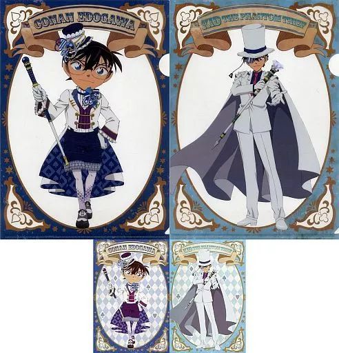 名探偵コナン 中国 怪盗キッド 特典 クリアカード トレカ クリアファイル 中古】クリアファイル 江戸川コナン＆怪盗キッド A4クリア