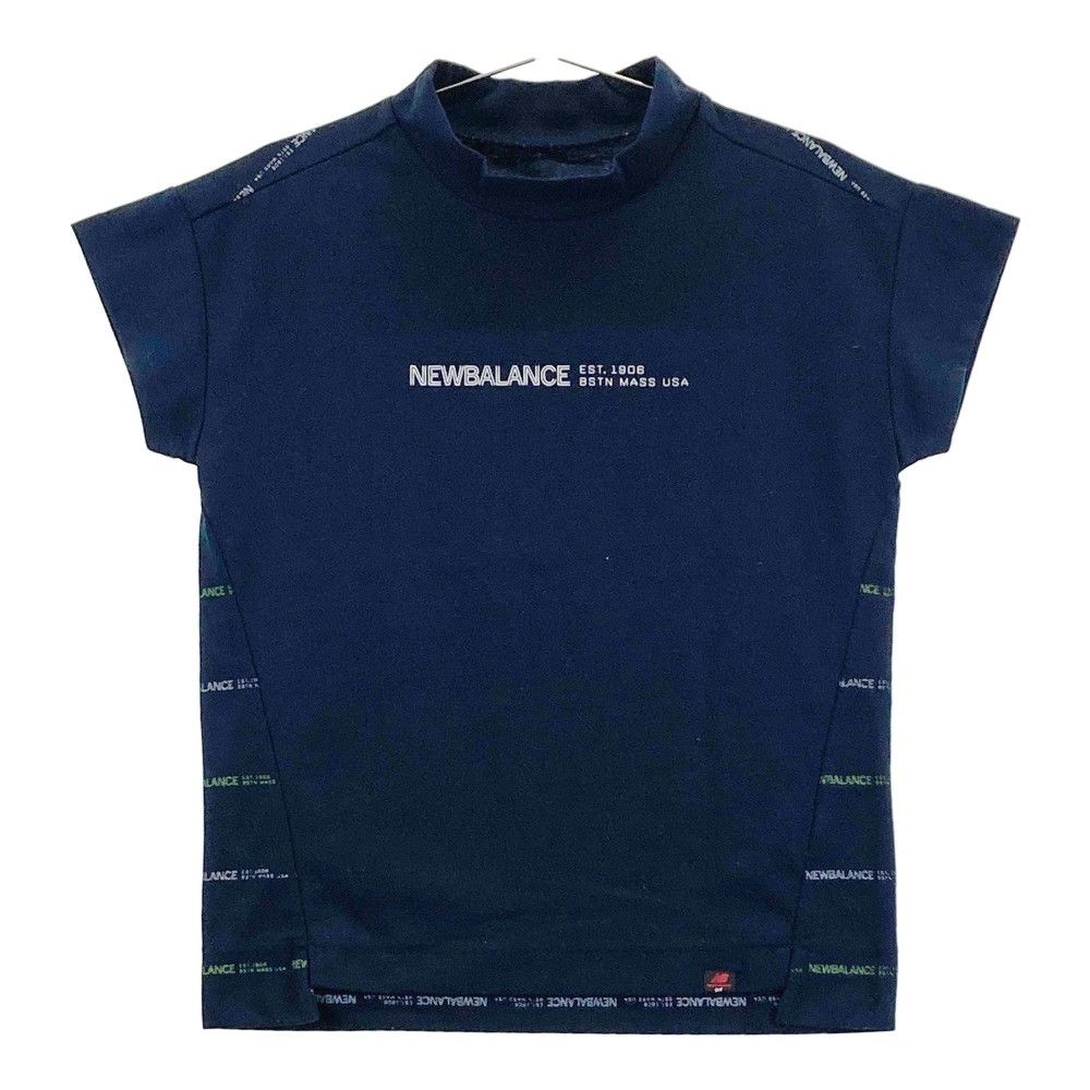 サイズ：0 NEW BALANCE GOLF ニューバランス  ハイネック 半袖Tシャツ  ネイビー系 [240101487216] ゴルフウェア レディース ストスト サイズ：0 NEW BALANCE GOLF ニューバランス ハイネック半袖T