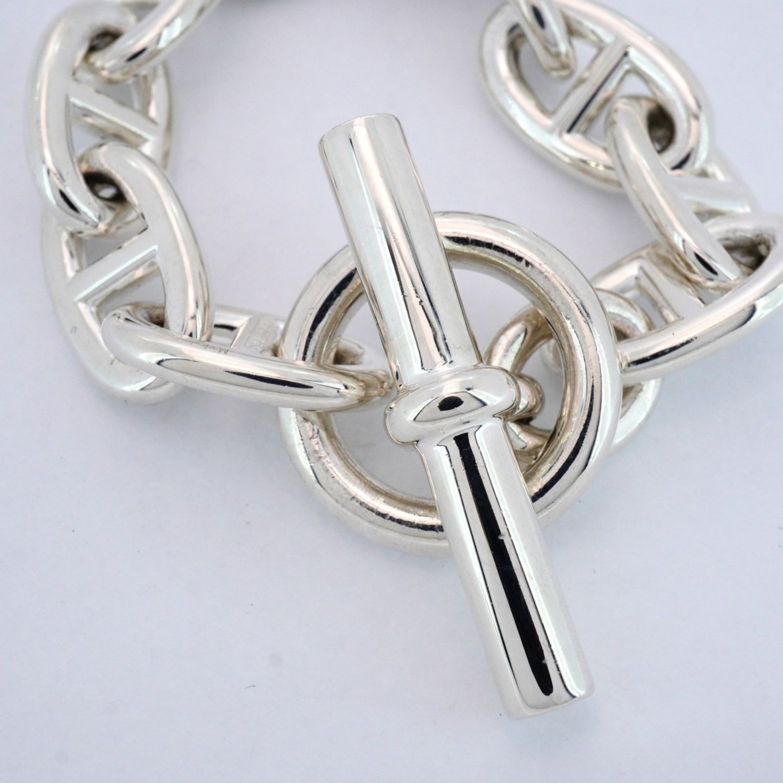 エルメス(Hermes) エルメス ブレスレット シェーヌダンクル TGM 10コマ