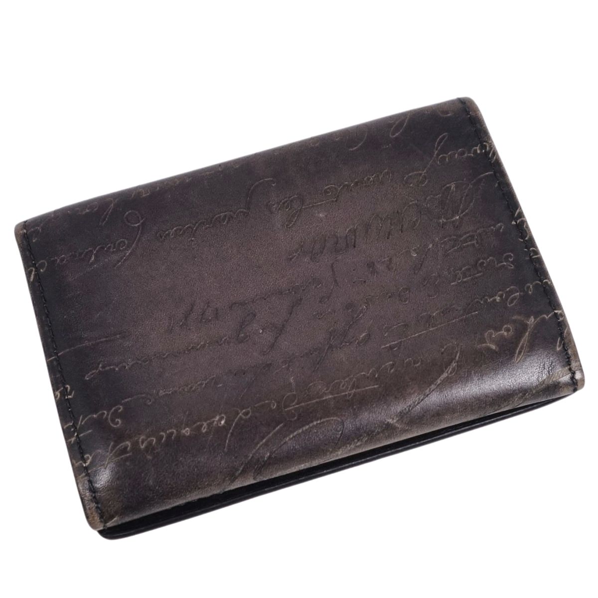 ベルルッティ Berluti カードケース 名刺入れ カリグラフィ レザー