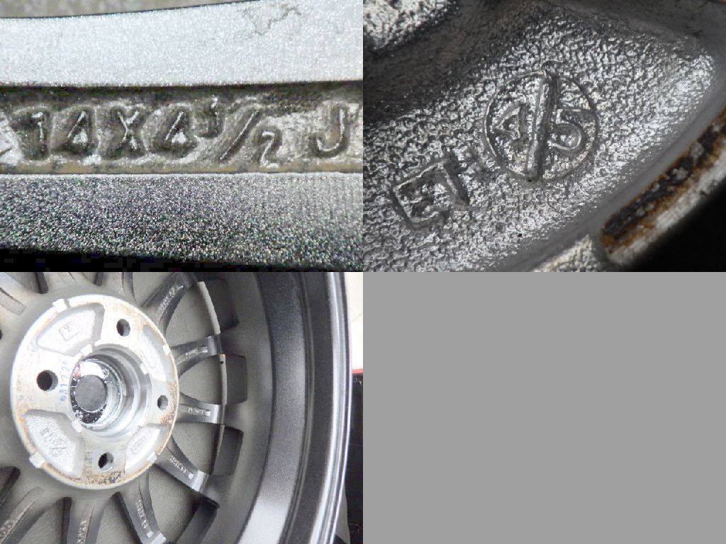 2885 B▲ ▲MONZA JAPAN ZACK JP-812 ホイール▲14x4.5J 4穴 PCD100 45▲4本