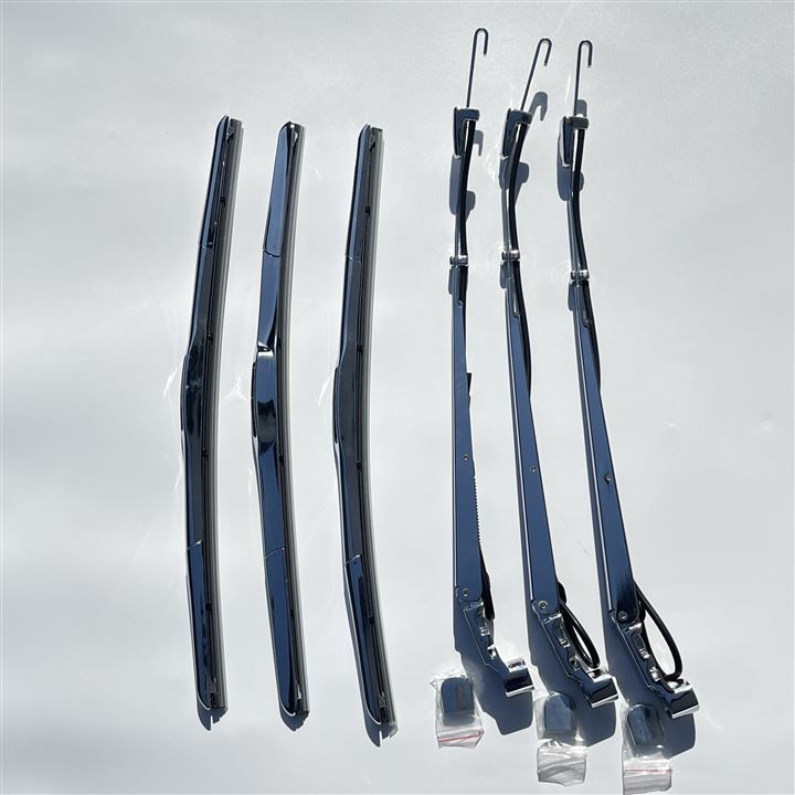 FDONG 日野 大型 17プロフィア H29.5頃～ クローム メッキ ワイパーアーム＆ブレードセット トラック用品