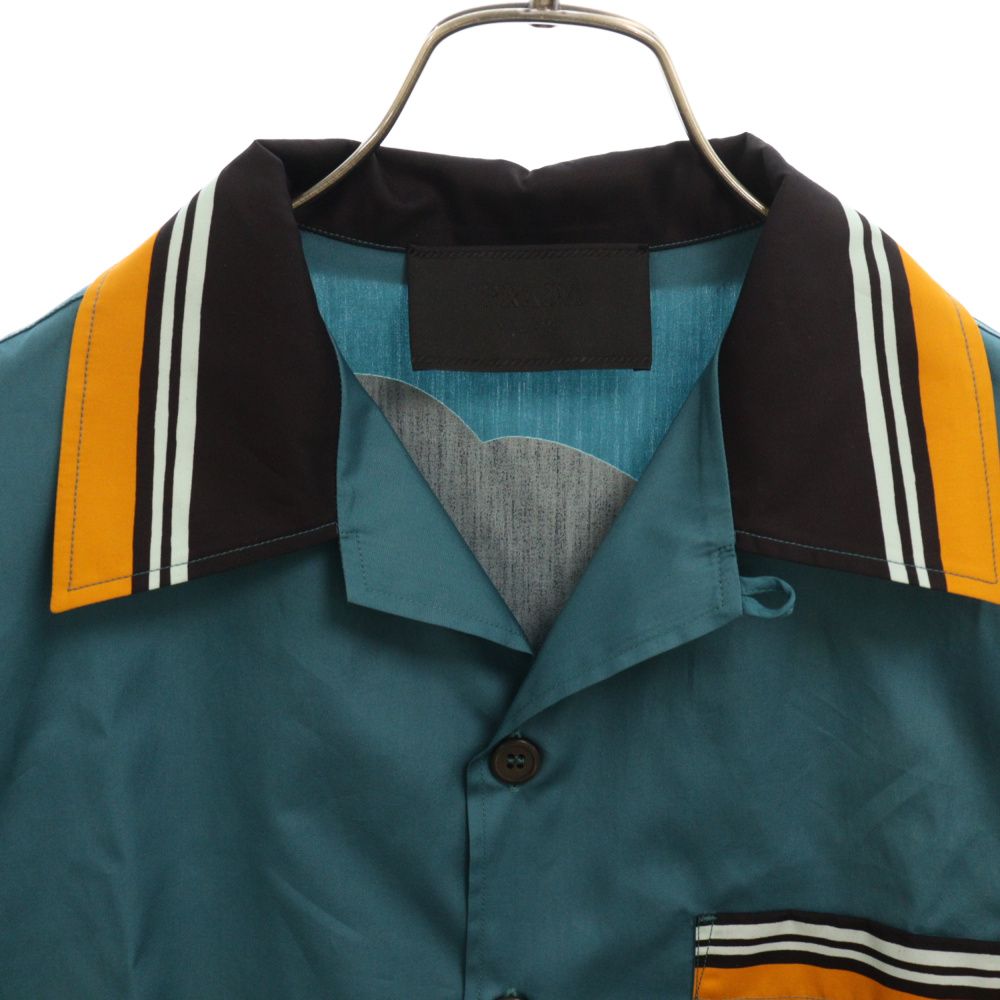 送料無料 日本 21ss PRADA オープンカラーシャツ トップス