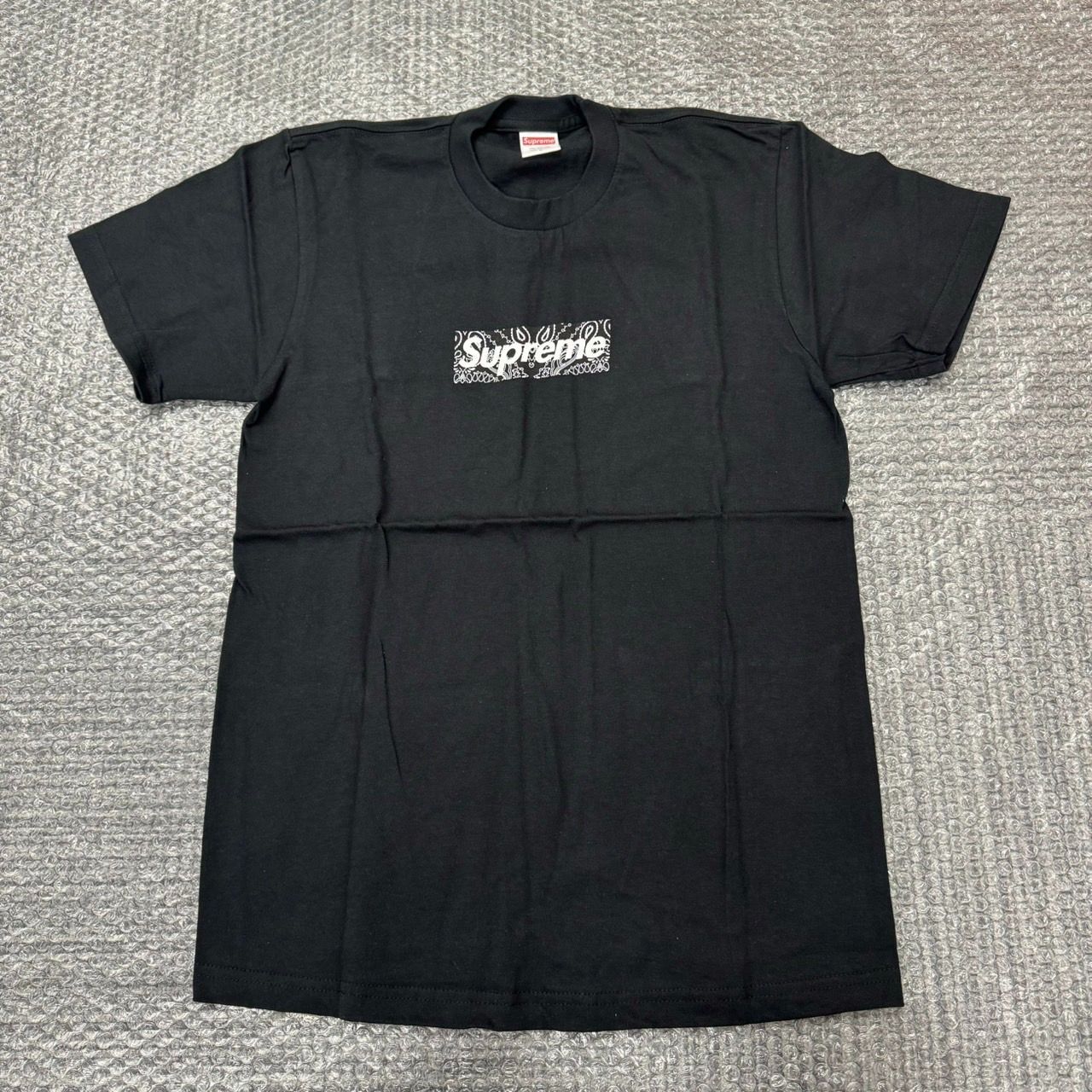 19aw Supreme Bandana Box Logo Tee Black Sサイズ シュプリーム バンダナ ボックスロゴ Tシャツ 未使用