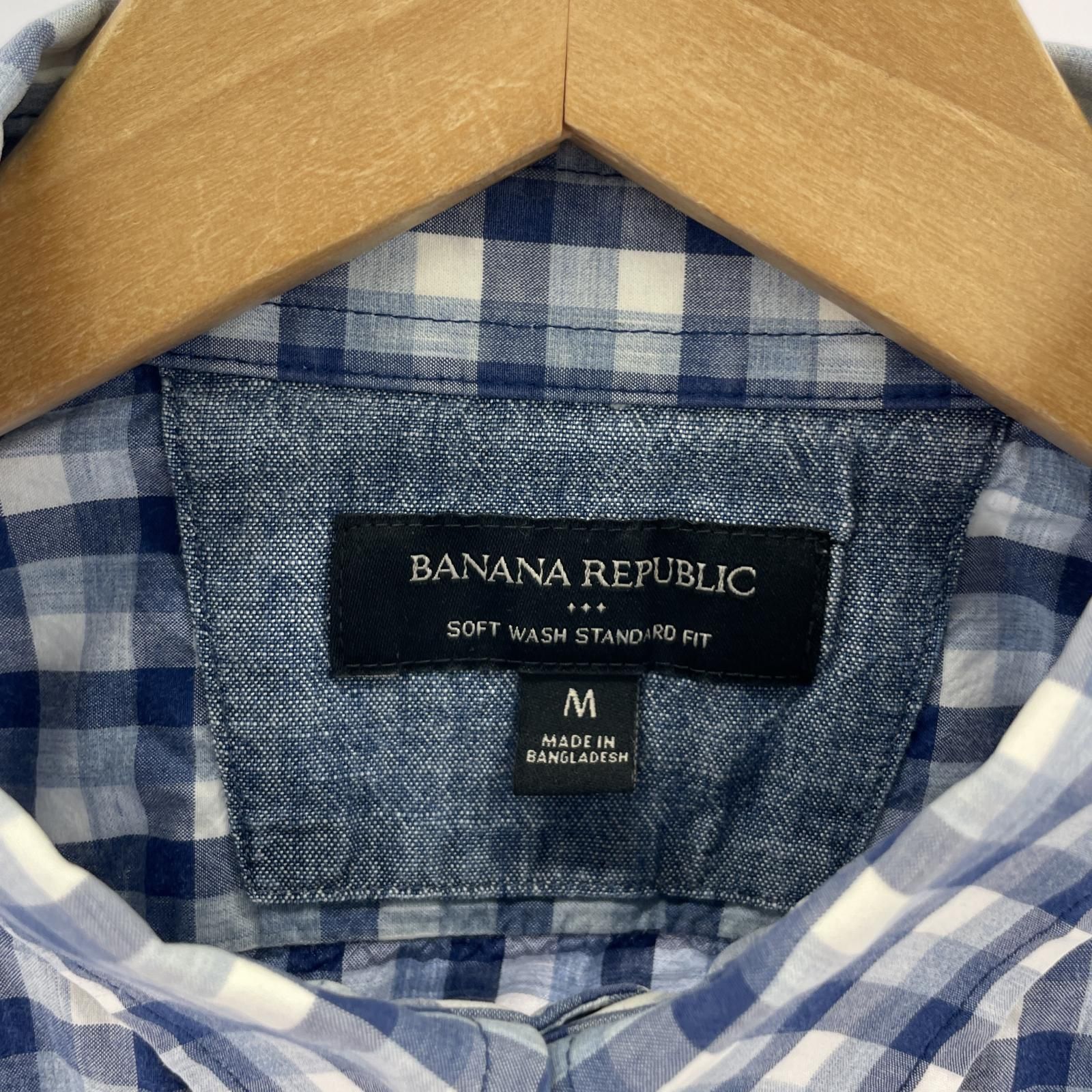 BANANA REPUBLIC バナナリパブリック チェック長袖シャツ sizeM