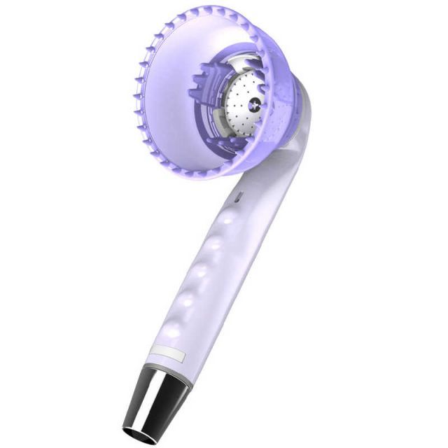 湯シャン シャワーヘッド ヘッドスパ 自宅 老廃物 除去鳥越樹脂工業 美髪 シャワー ヘッド ジェット水流 頭皮 毛穴 洗浄 地肌ケア ブラシ エコ 節水 dap