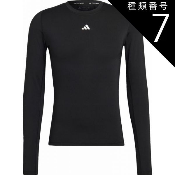 種類7：BLK/J/3XL(4065415382048) adidas(アディダス) IG435 31_MTFLSTシャツ テックフィット トレーニング 長袖Tシャツ メンズ ベースレイヤー インナー 練習 運動 トレーニング ジム スポーツ フィットネ