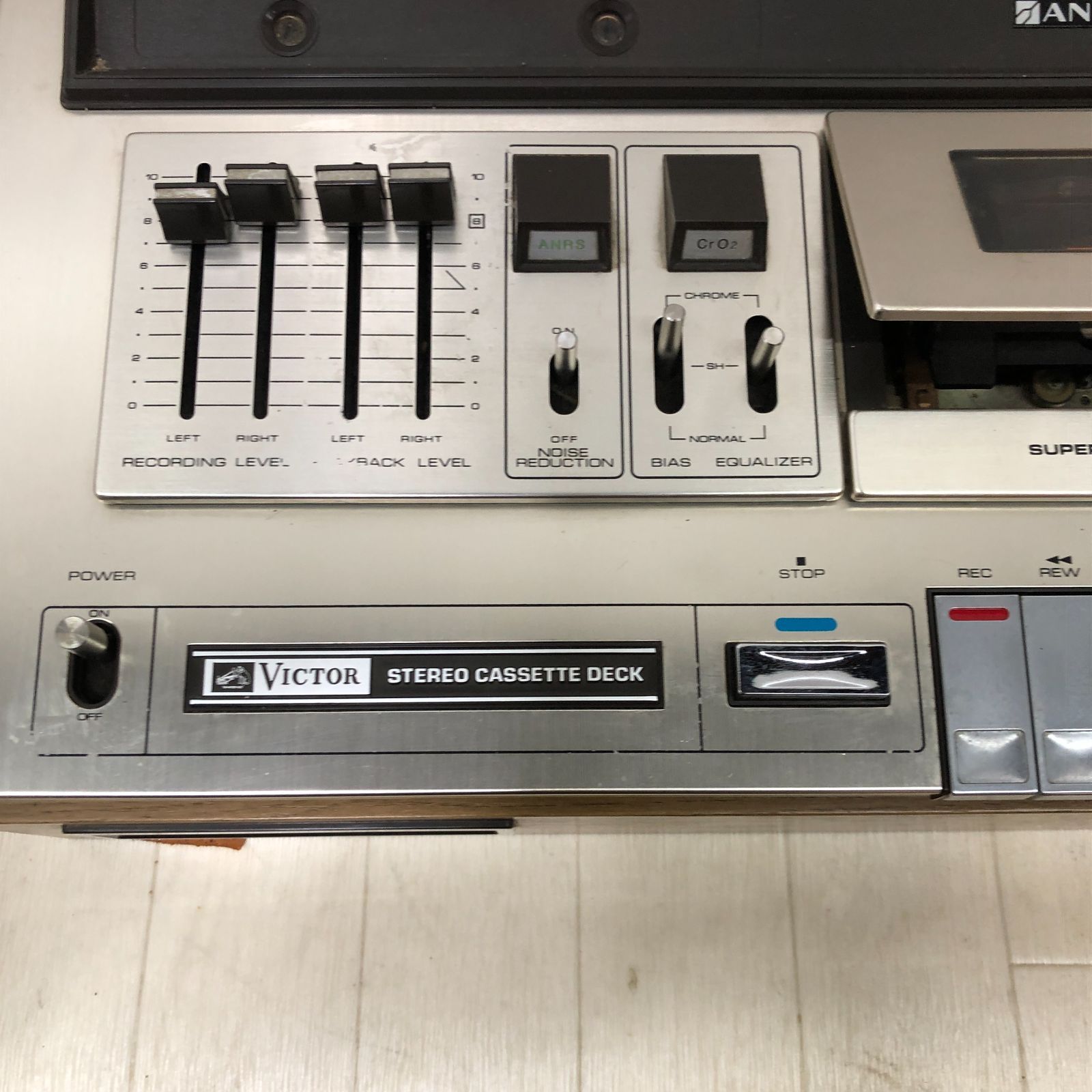 送料無料【昭和レトロ】Victor ビクター ステレオカセットデッキ